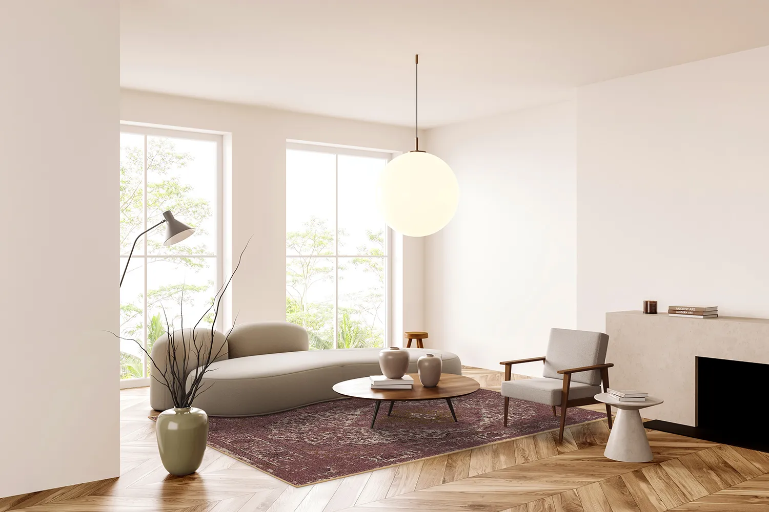 Tapete Wilton - Lainey (vermelho)