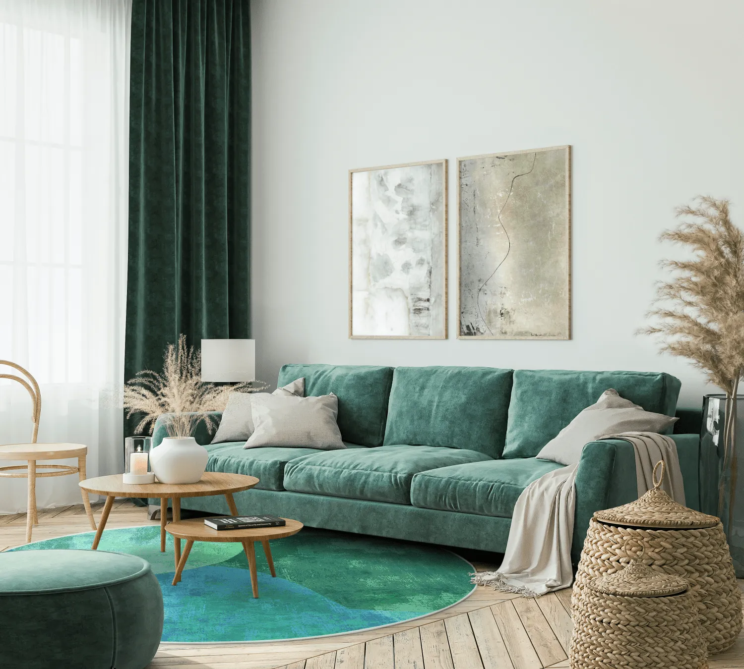 Tapete redondo - Lazio (verde)