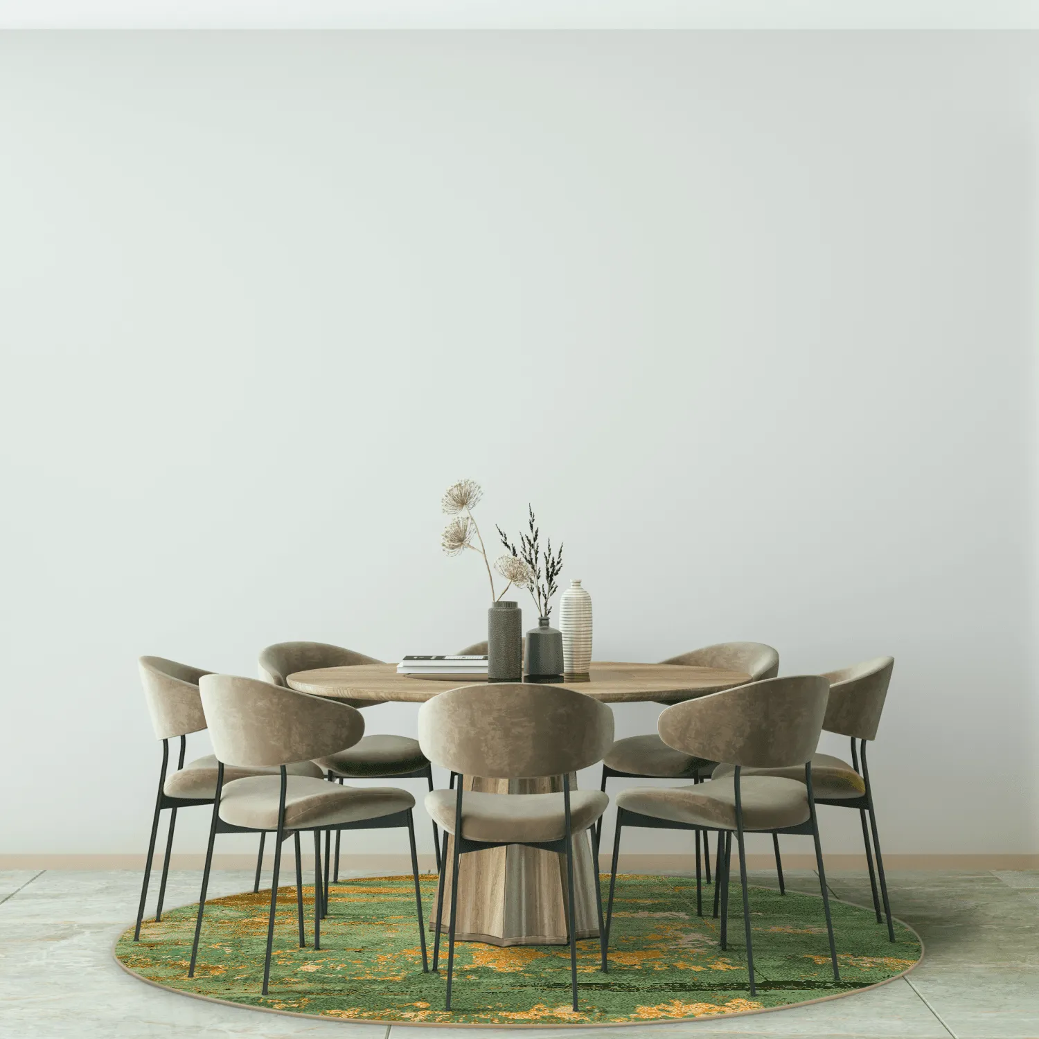 Tapete redondo - Domont (verde)