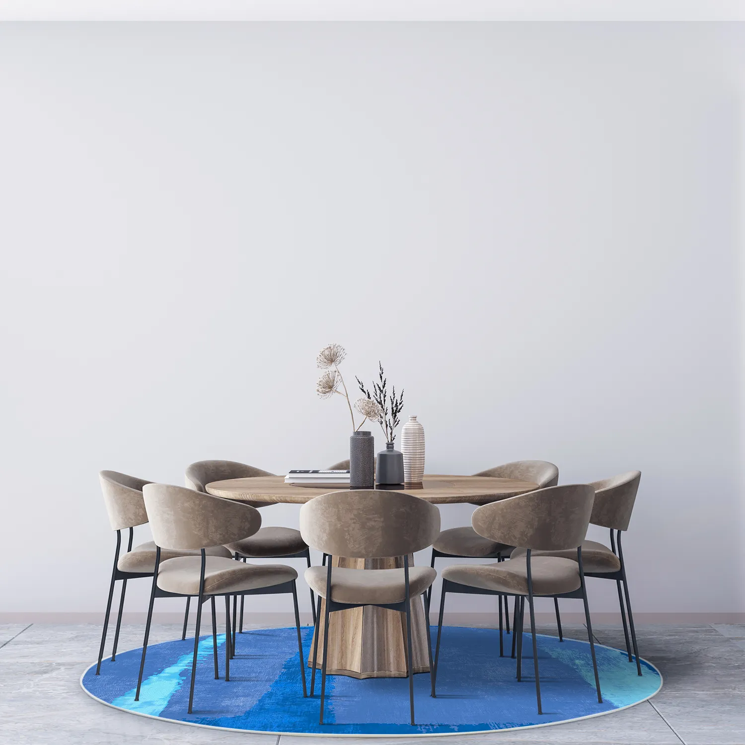 Tapete redondo - Asti (azul)