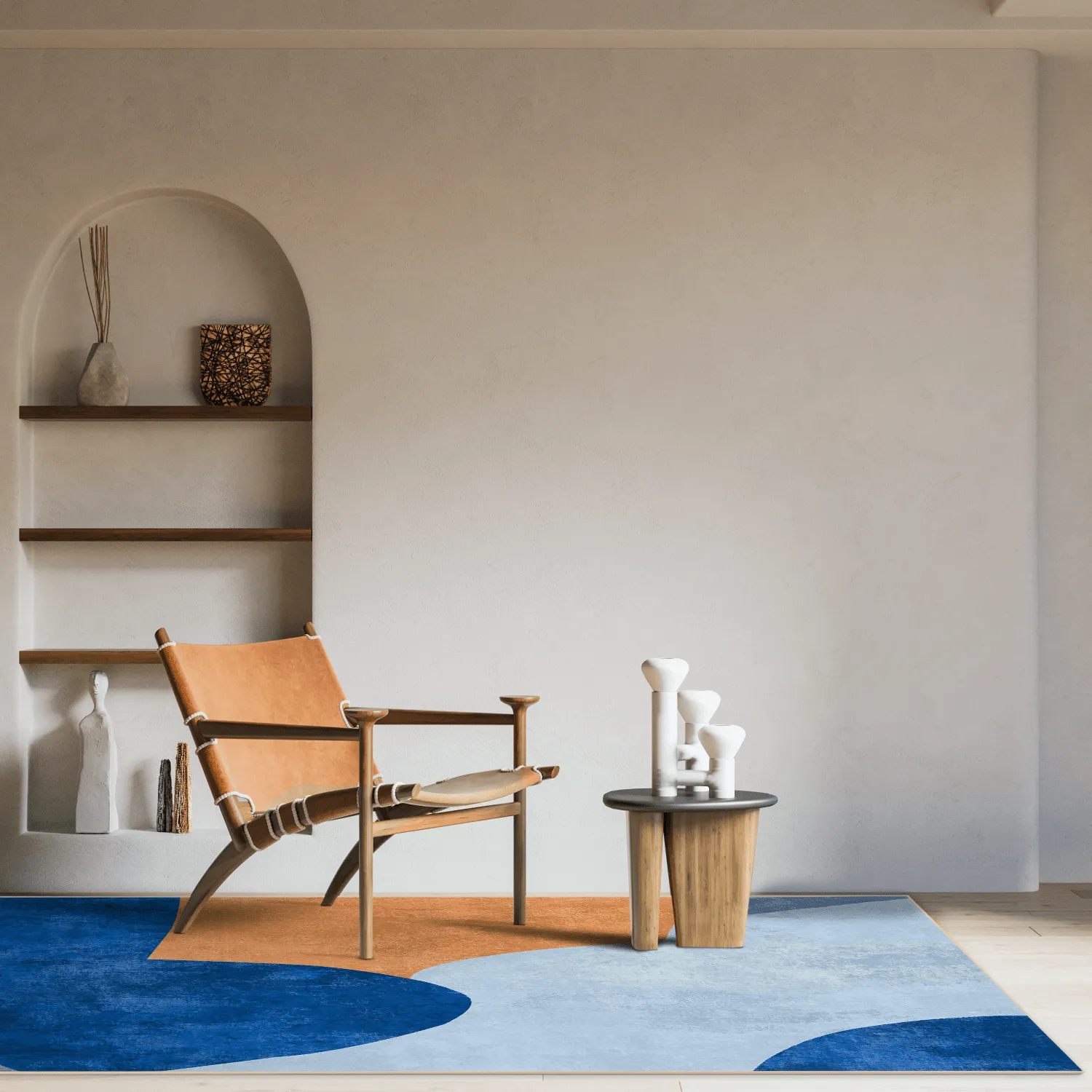 Tapete Wilton - Lazio (azul)