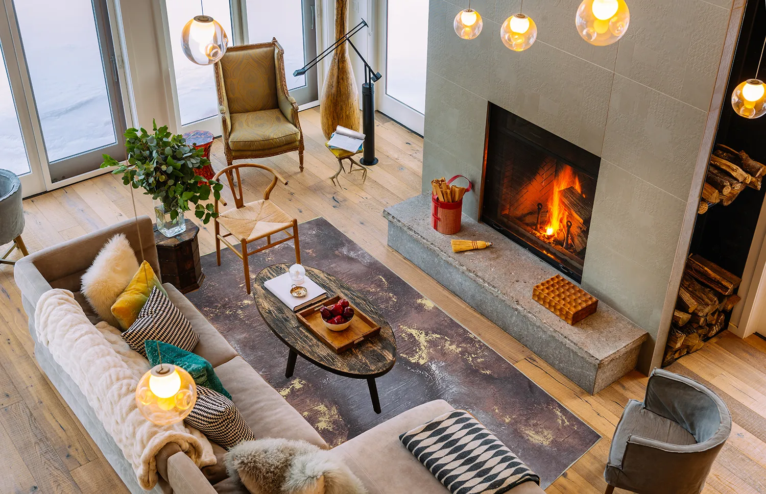 Tapete Wilton - Sanza (cinza/multicolorido)