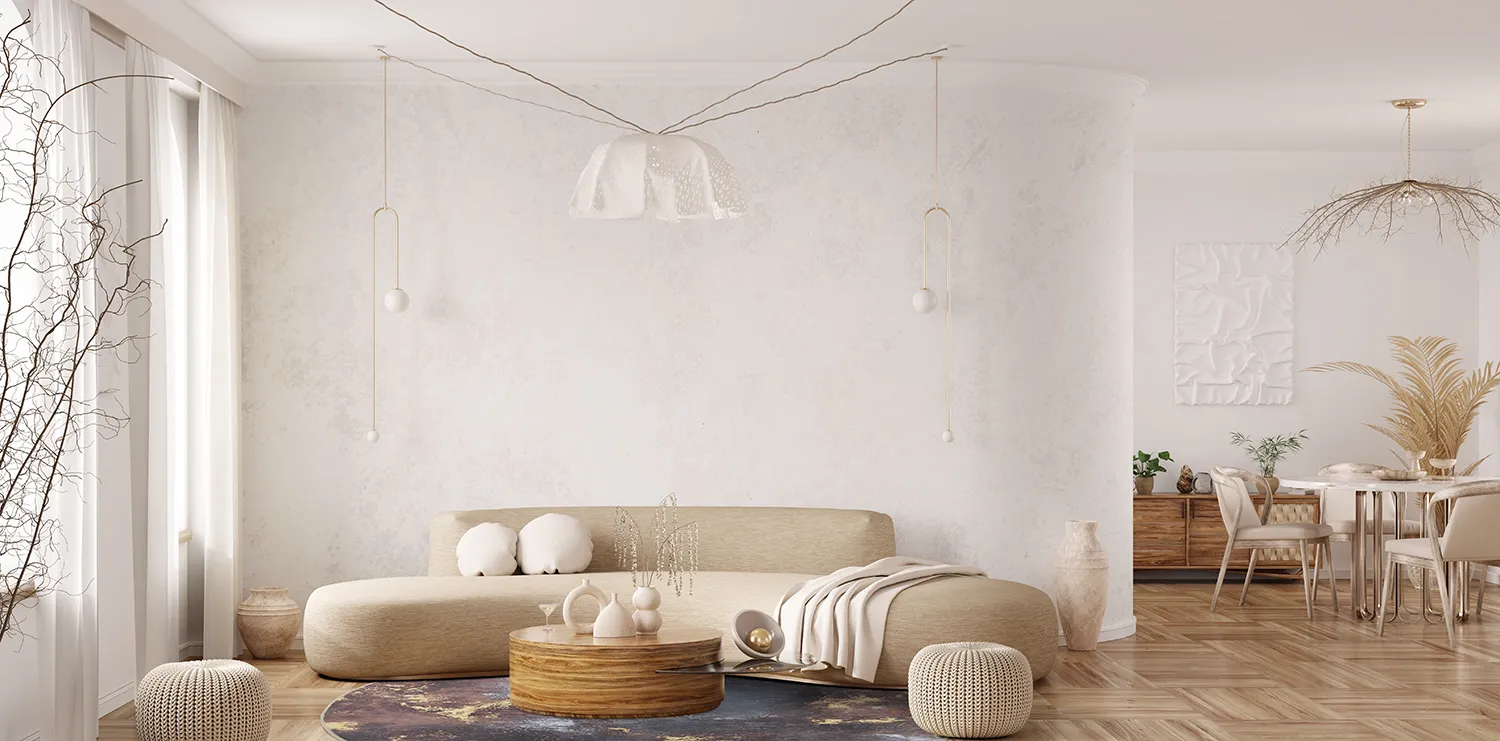 Tapete redondo - Sanza (cinza/multicolorido)