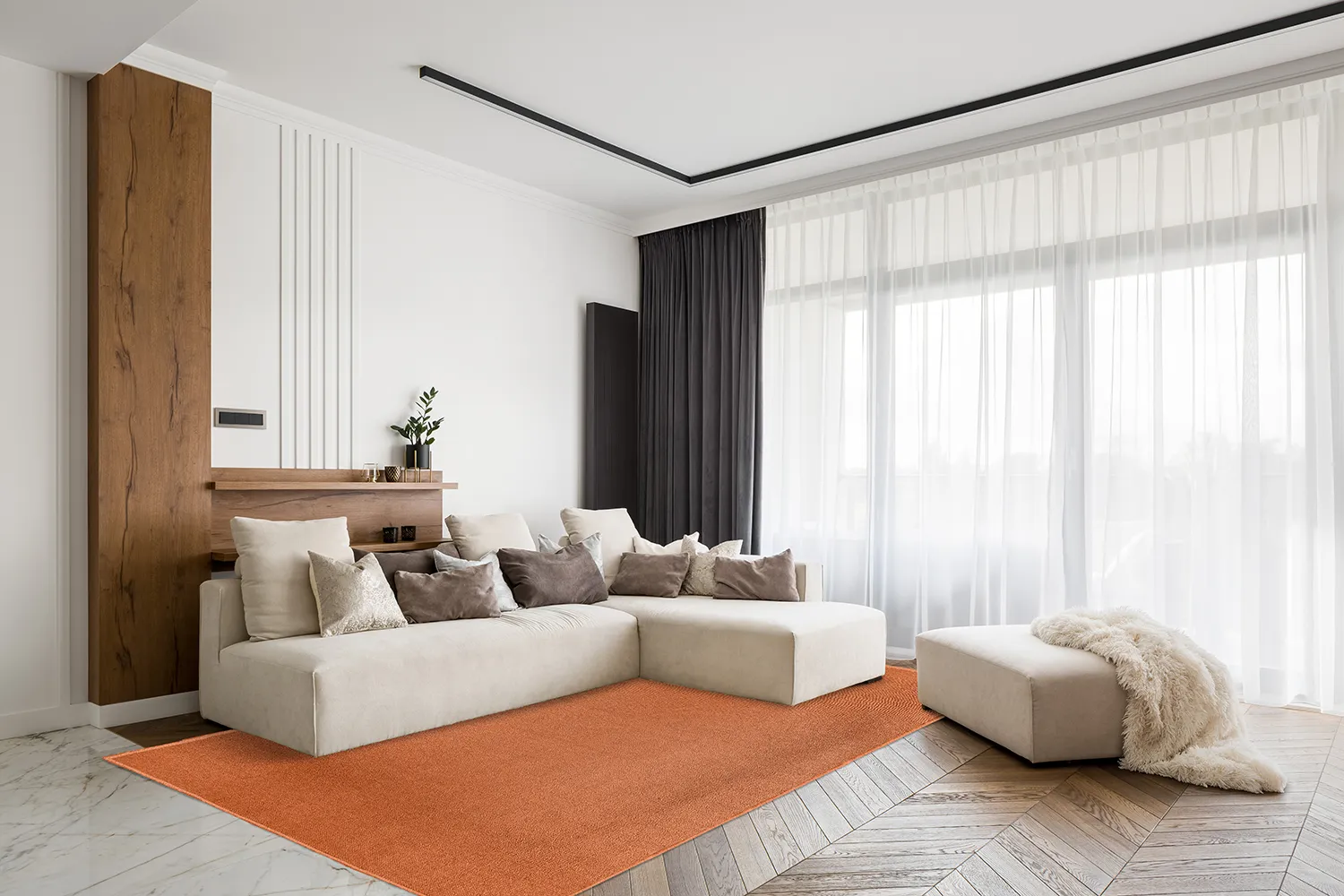 Tapete de lã - Hamilton (Cinnamon)