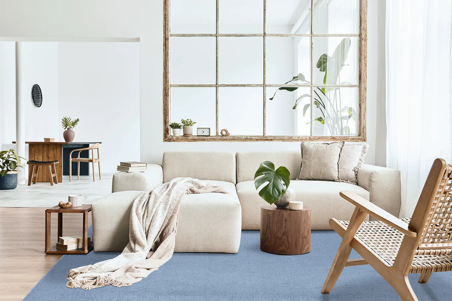 Tapete de lã - Hamilton (Faded Denim)