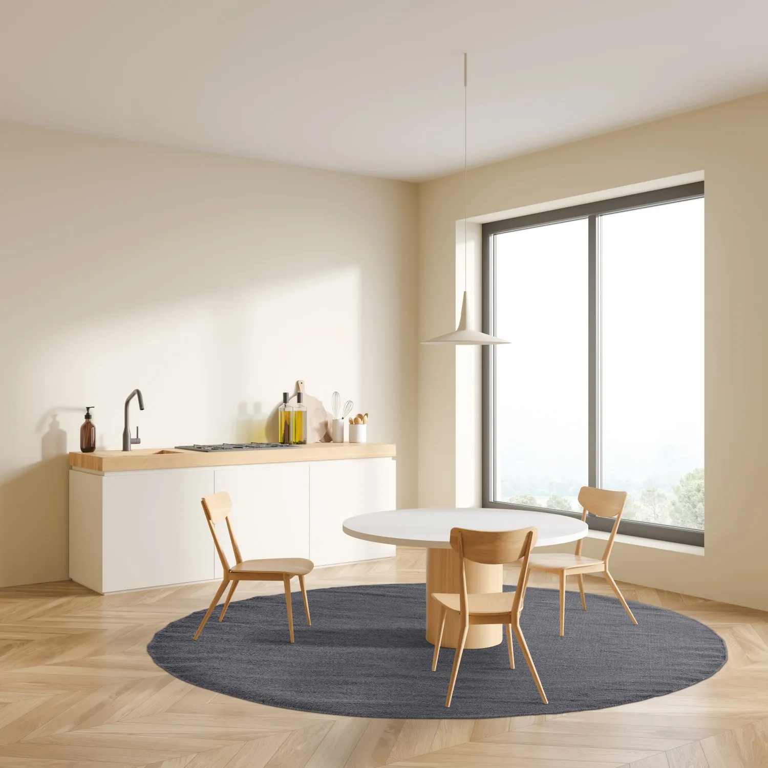 Tapete redondo - Hamilton (Asphalt)