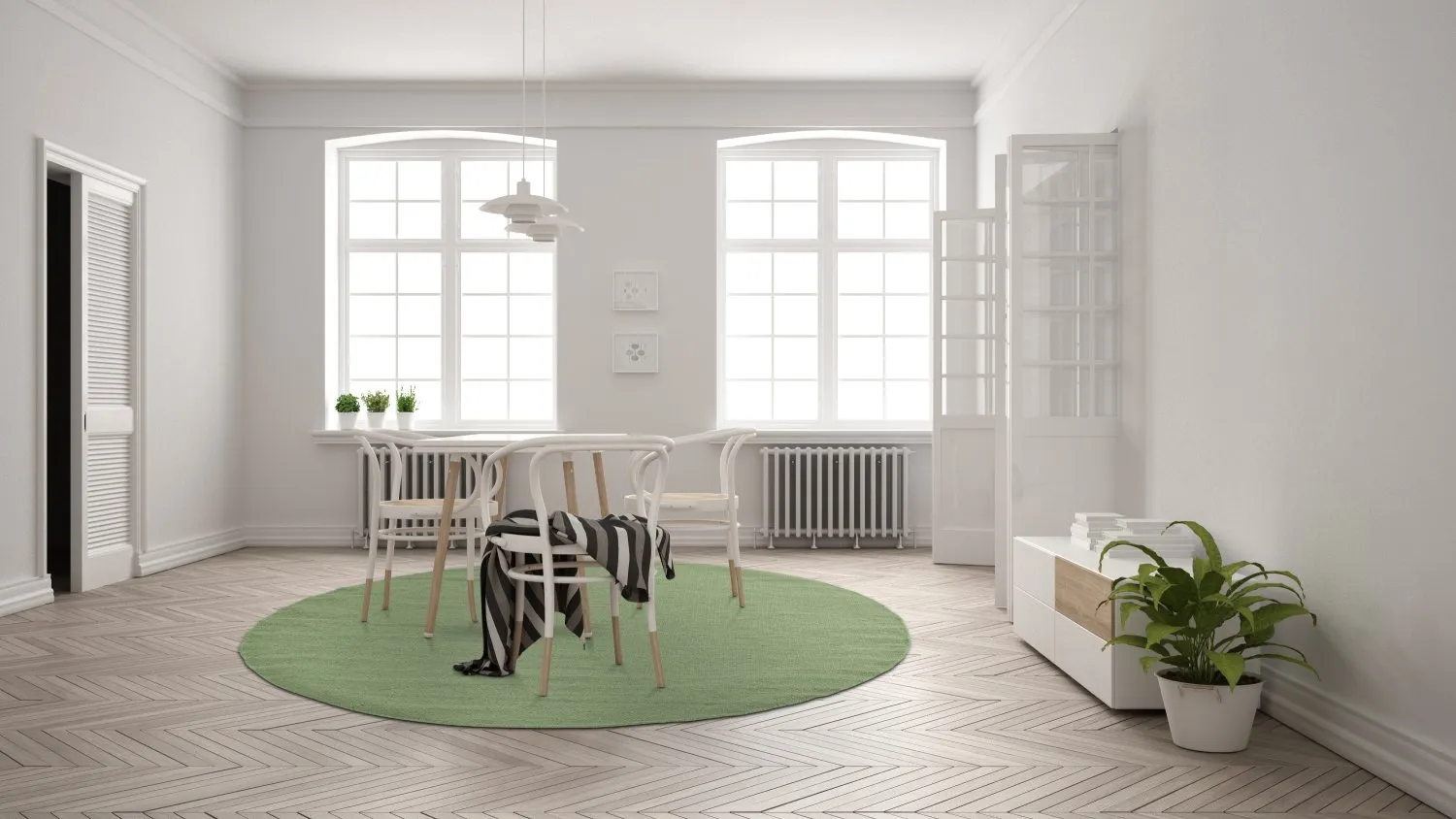 Tapete redondo - Hamilton (Chive)