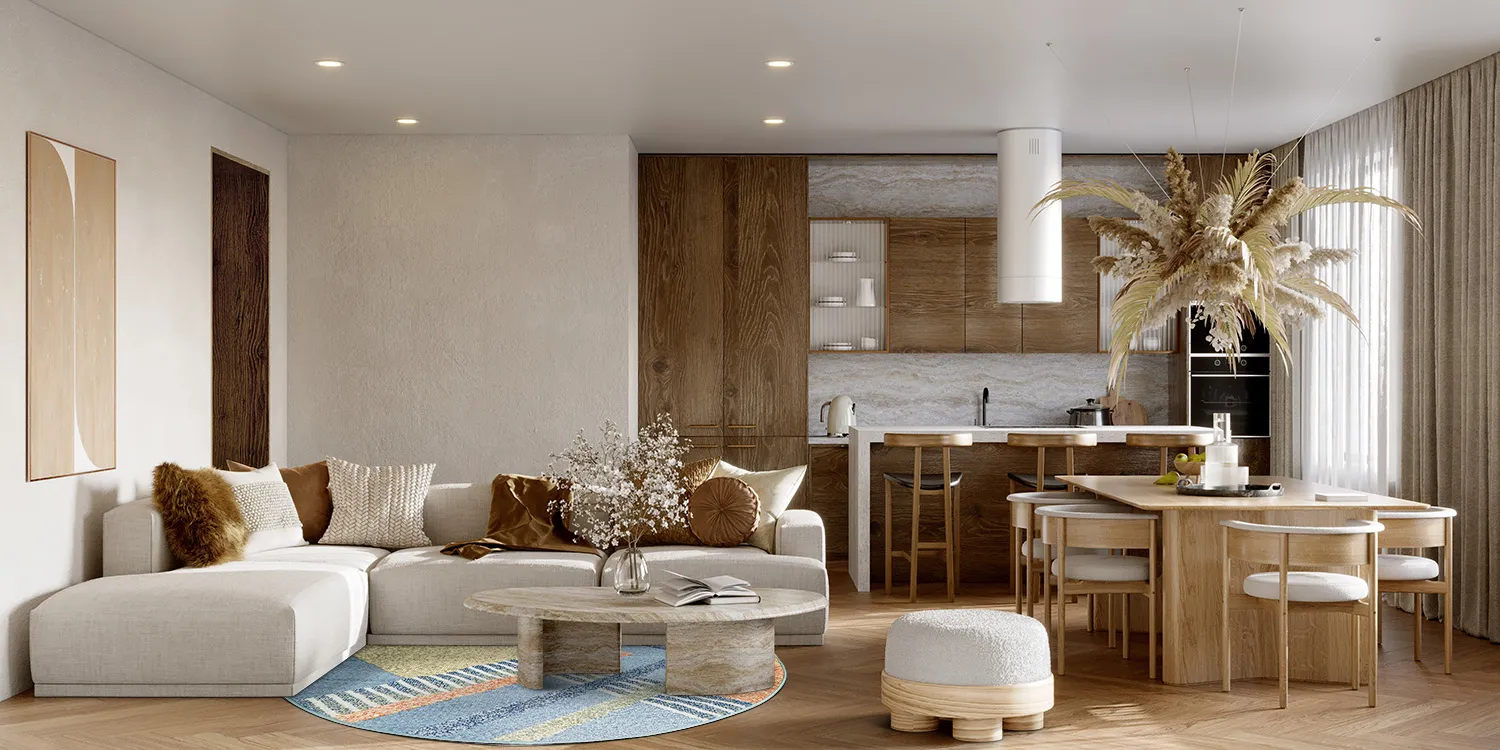 Tapete redondo - Indoor/Outdoor Trivia (azul/multi)