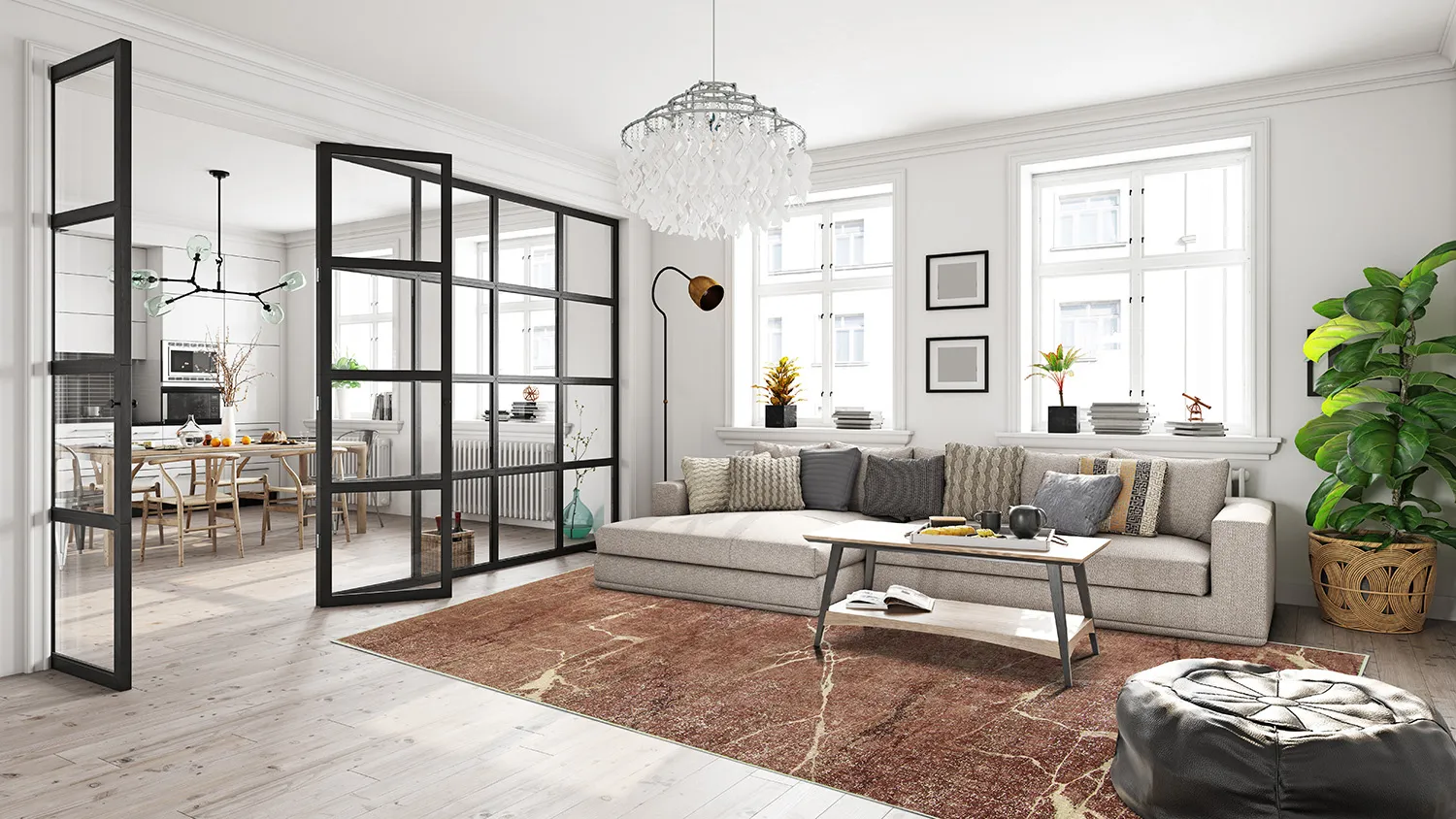 Tapete Wilton - Nara (marrom/dourado)