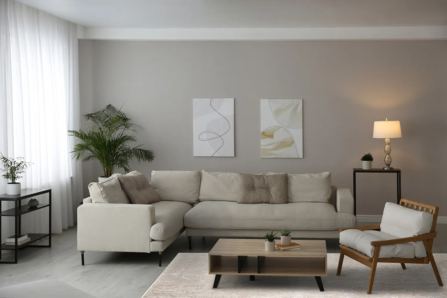 Tapete Wilton - Zaria (marrom claro/prata)