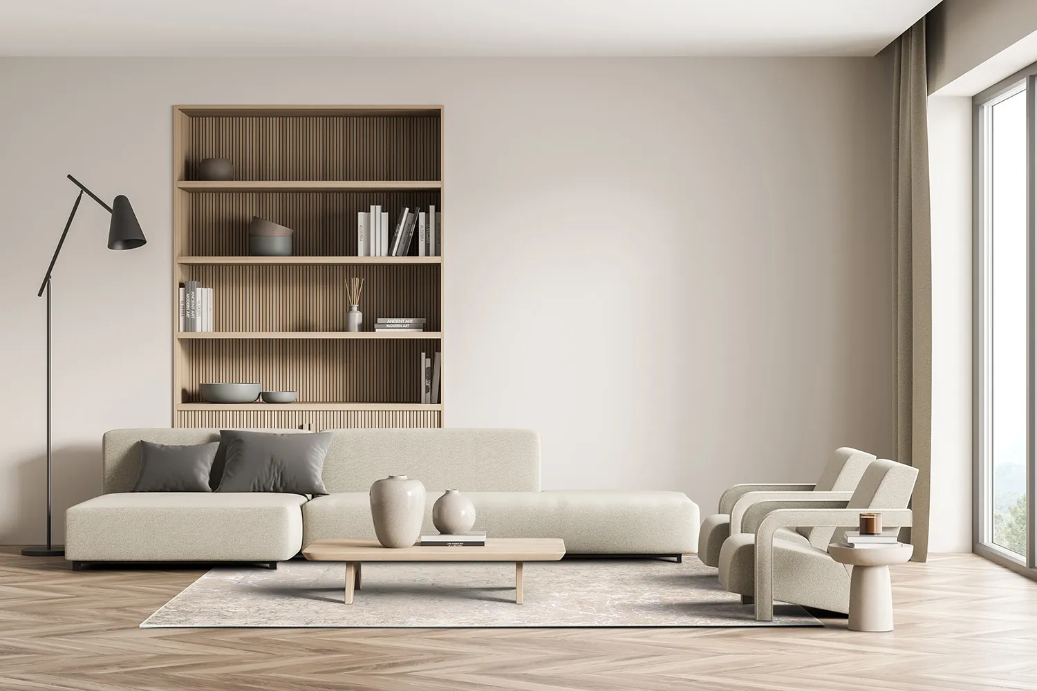 Tapete Wilton - Zaria (marrom claro/prata)