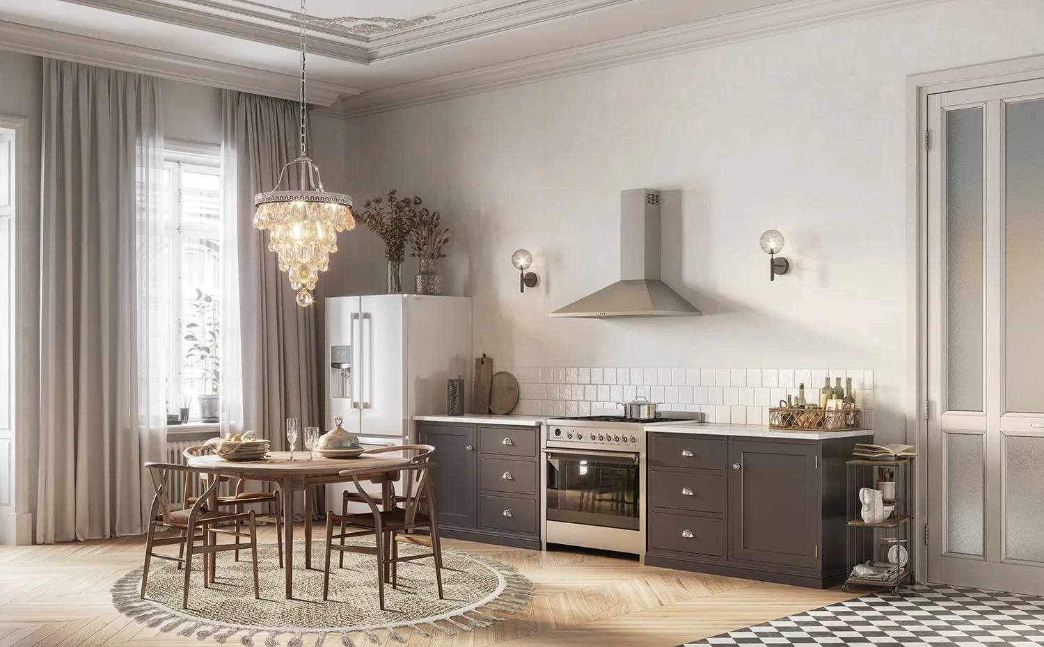 Tapete redondo - Indoor/Outdoor Dakota (bege)