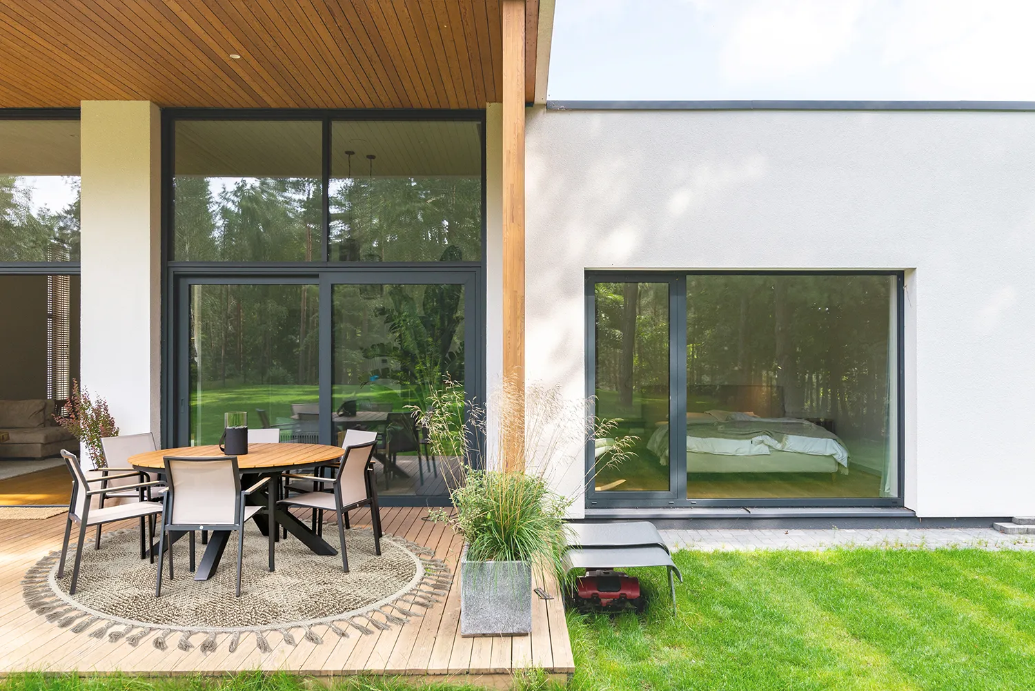 Tapete redondo - Indoor/Outdoor Dakota (bege)