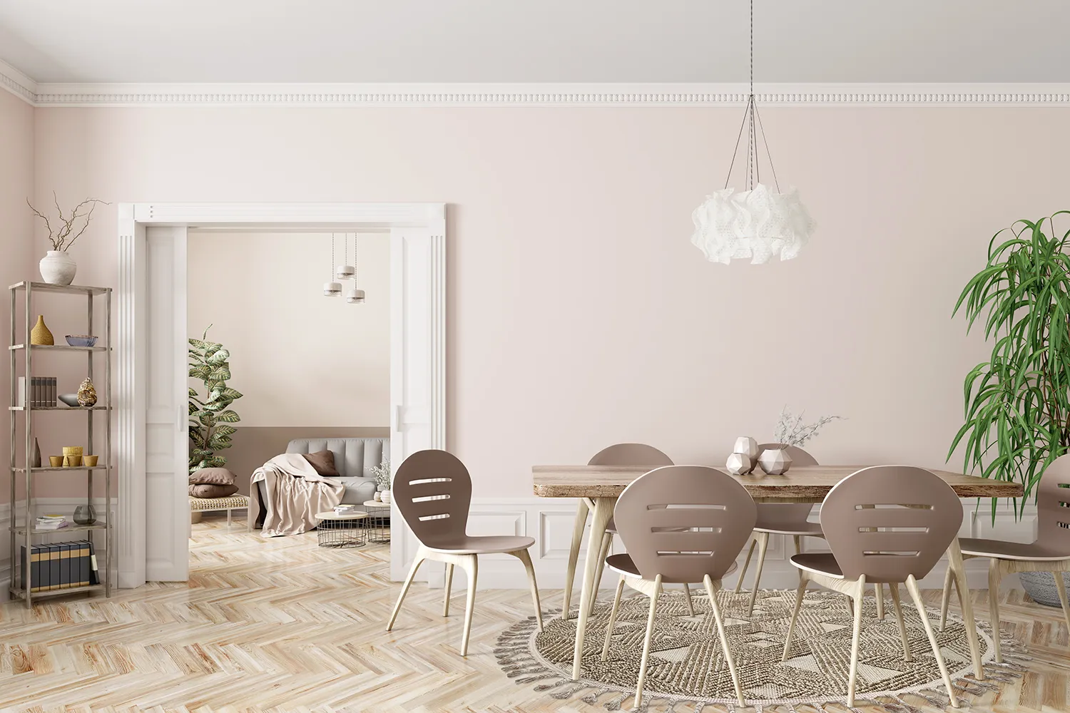 Tapete redondo - Indoor/Outdoor Lennon (bege)