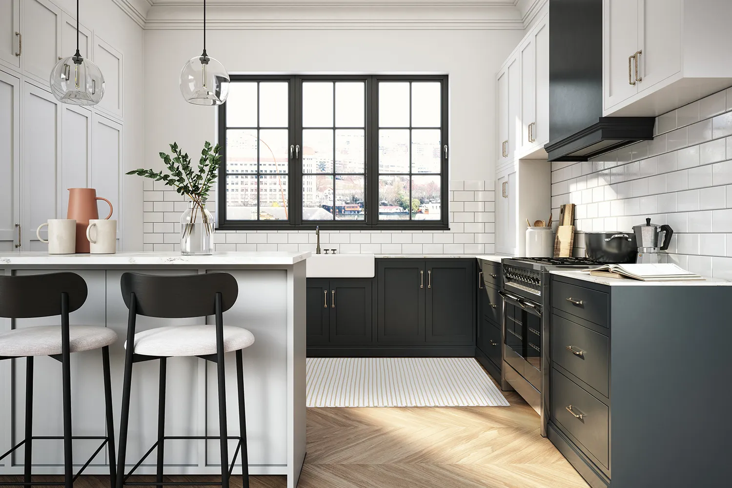 Tapetes de Plástico - Kensington (bege/branco)