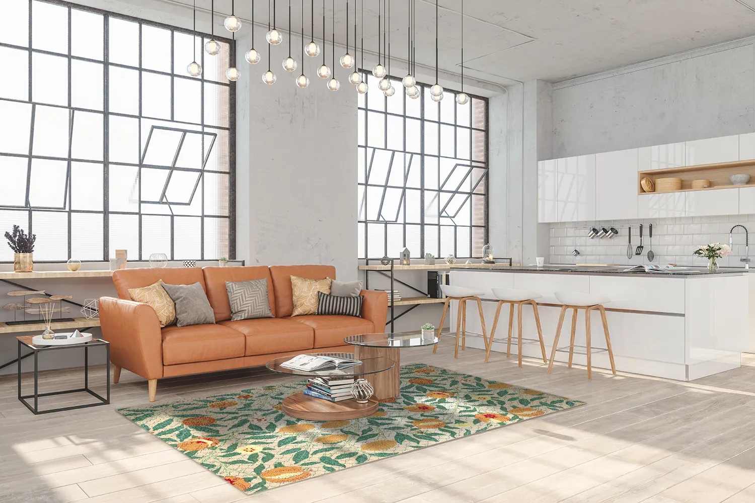 Tapete Wilton - Cosette (orange/multi)