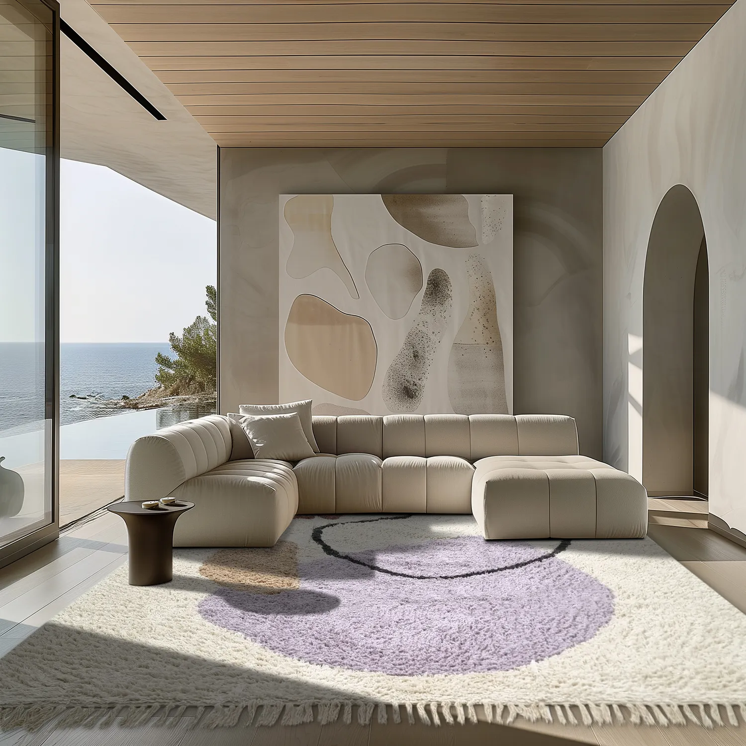 Tapetes felpudos - Londa Natural Cotton Shaggy (multi)