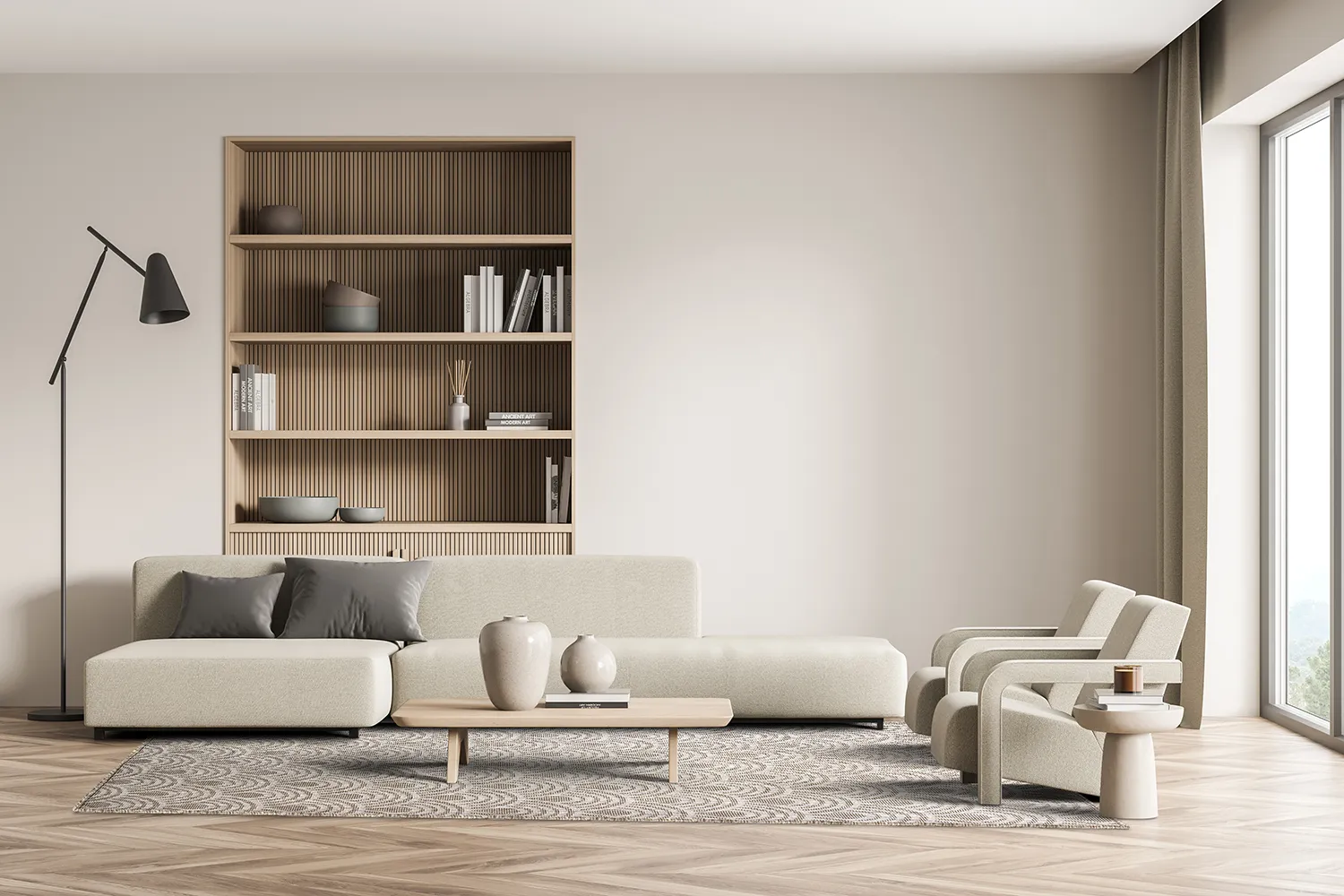 Tapete para interior e exterior - Odin (bege)