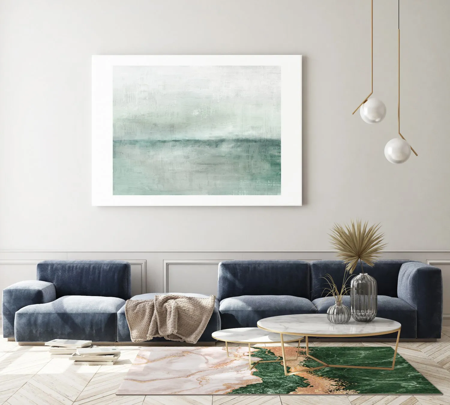 Tapete Wilton - Padova (verde/branco/laranja)