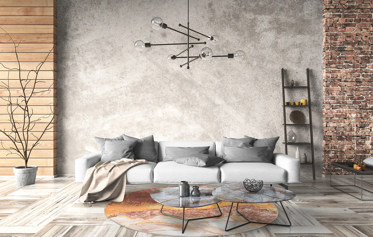 Tapete redondo - Padova (rosa/multi)