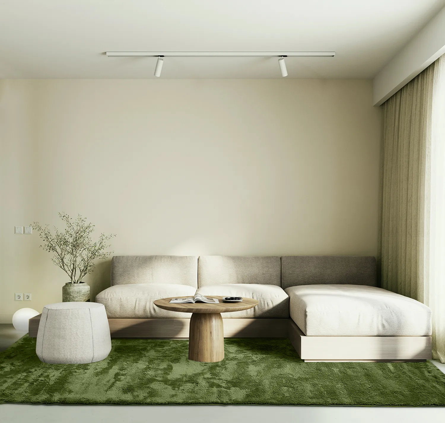 Tapetes felpudos - Aranga Super Soft Fur (verde oliva)