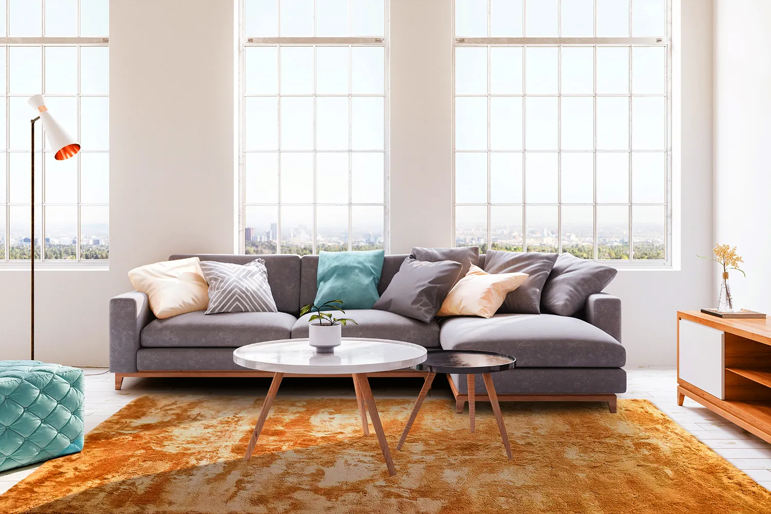 Tapetes felpudos - Aranga Super Soft Fur (laranja)