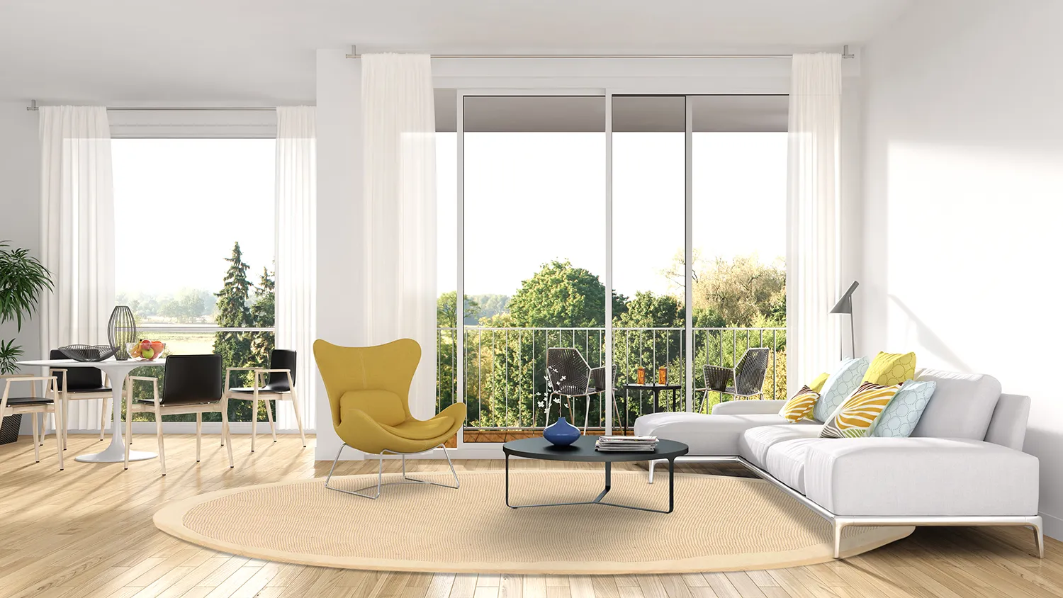 Tapete redondo (sisal) - Agave (areia)