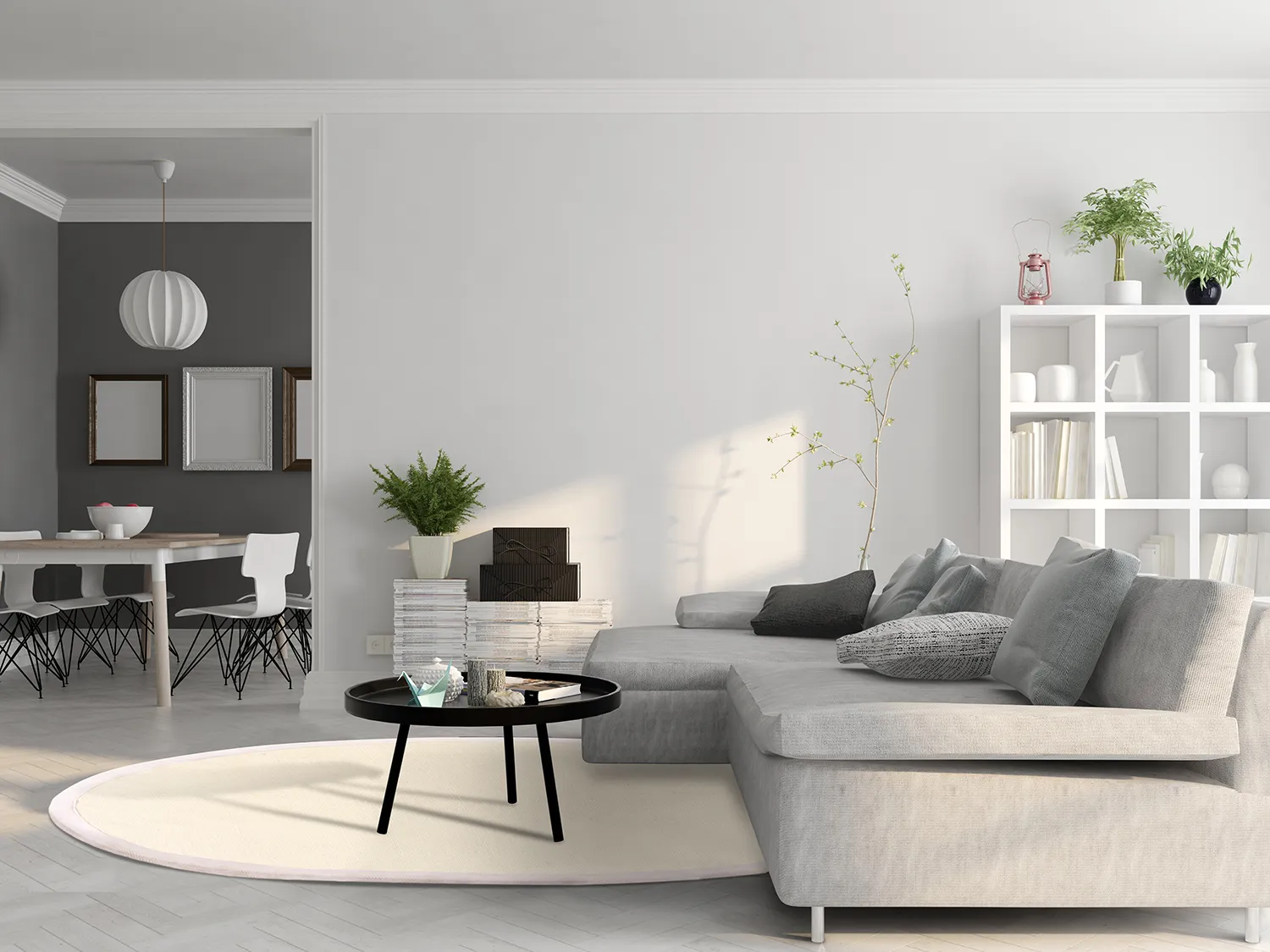 Tapete redondo (sisal) - Agave (prata/cinza)