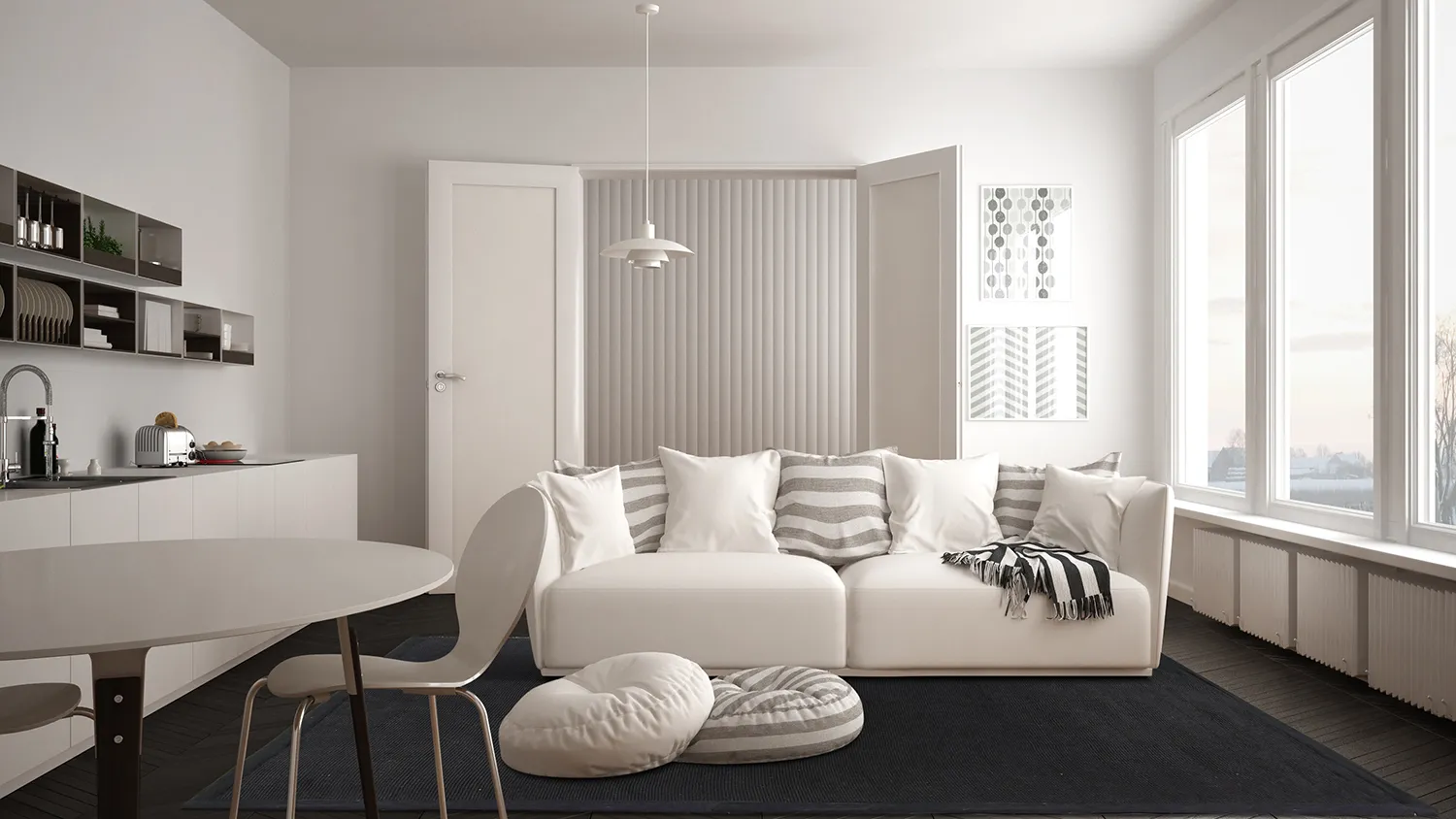 Tapete de sisal - Agave (preto)