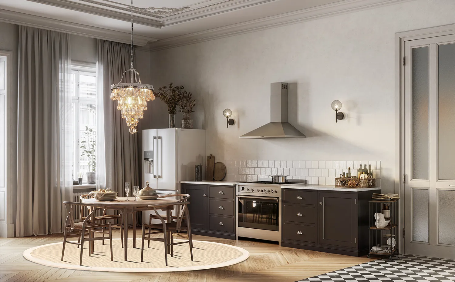 Tapete redondo (sisal) - Agave (marfim)