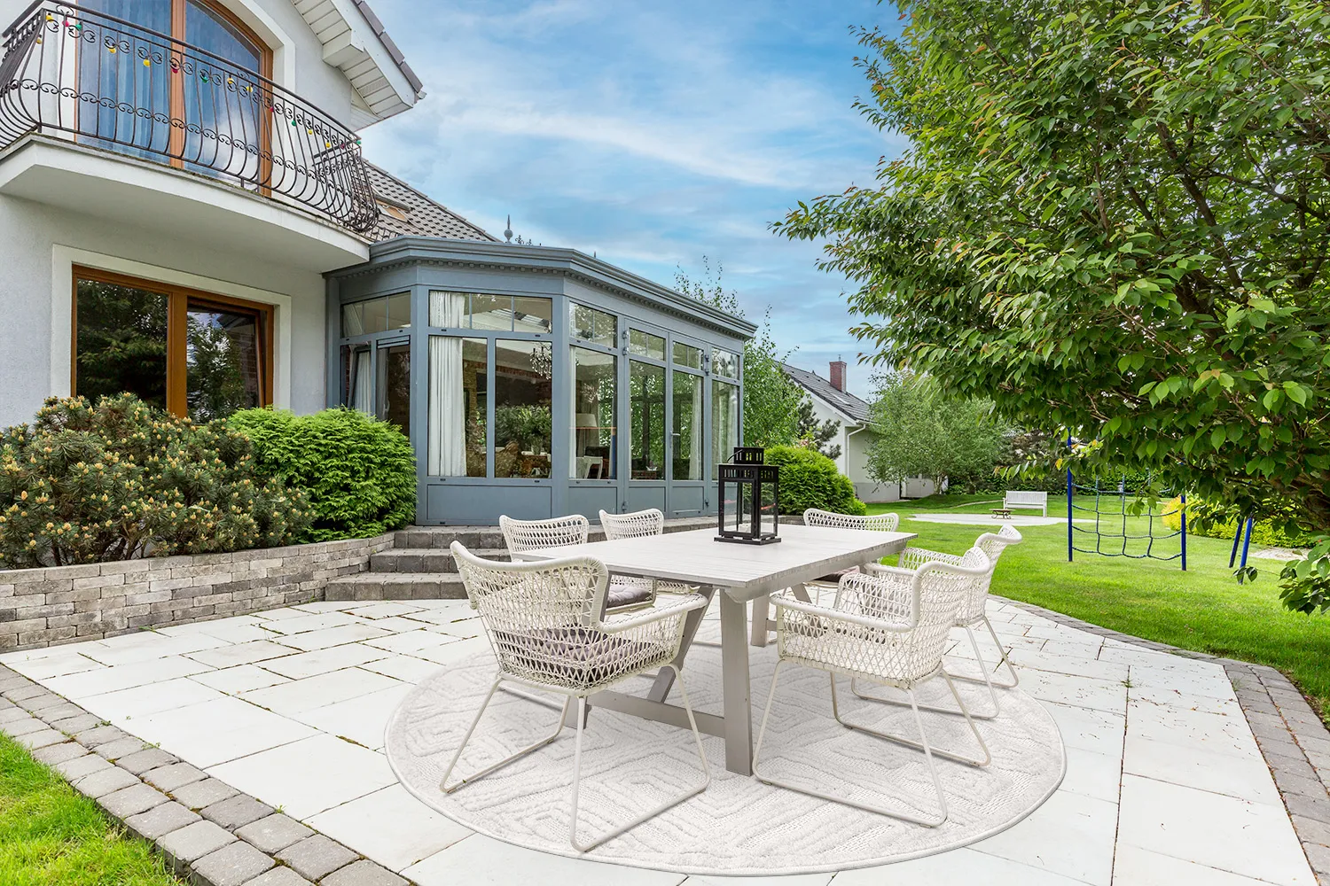 Tapete redondo - Indoor/Outdoor Shirley (cream)