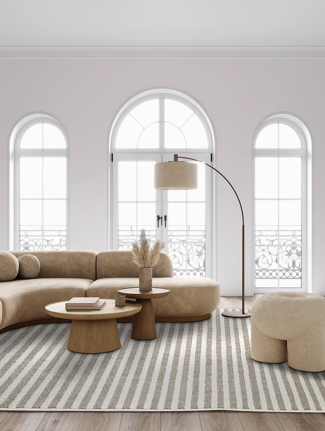 Shaggy Indoor-Outdoor - Baldwin (cream/bege)