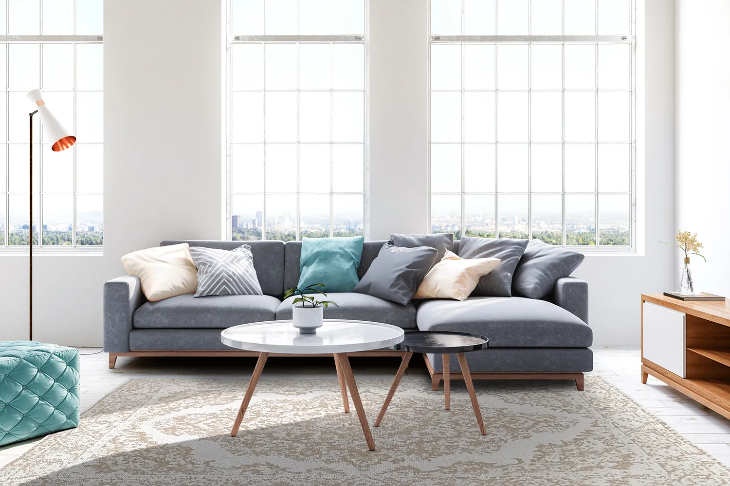 Tapete para interior e exterior - Boyd (bege)