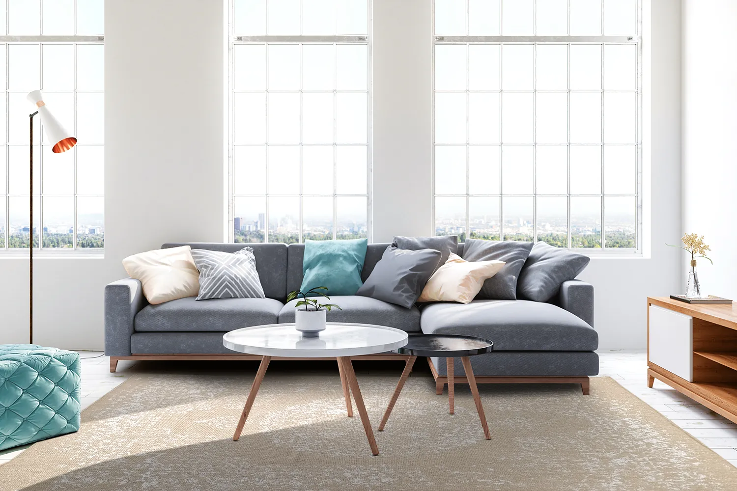 Tapete para interior e exterior - Ellstin (bege)