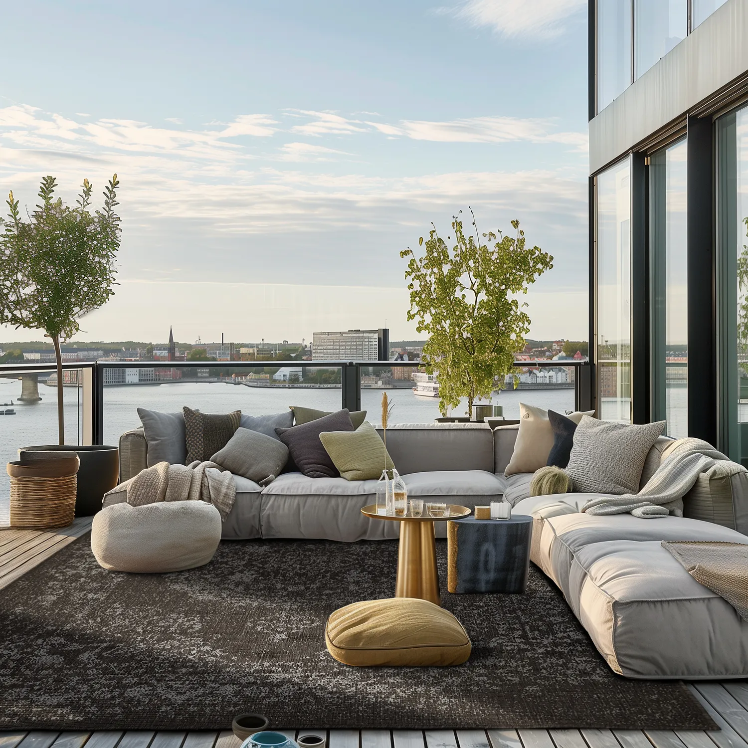 Tapete para interior e exterior - Ellstin (preto)