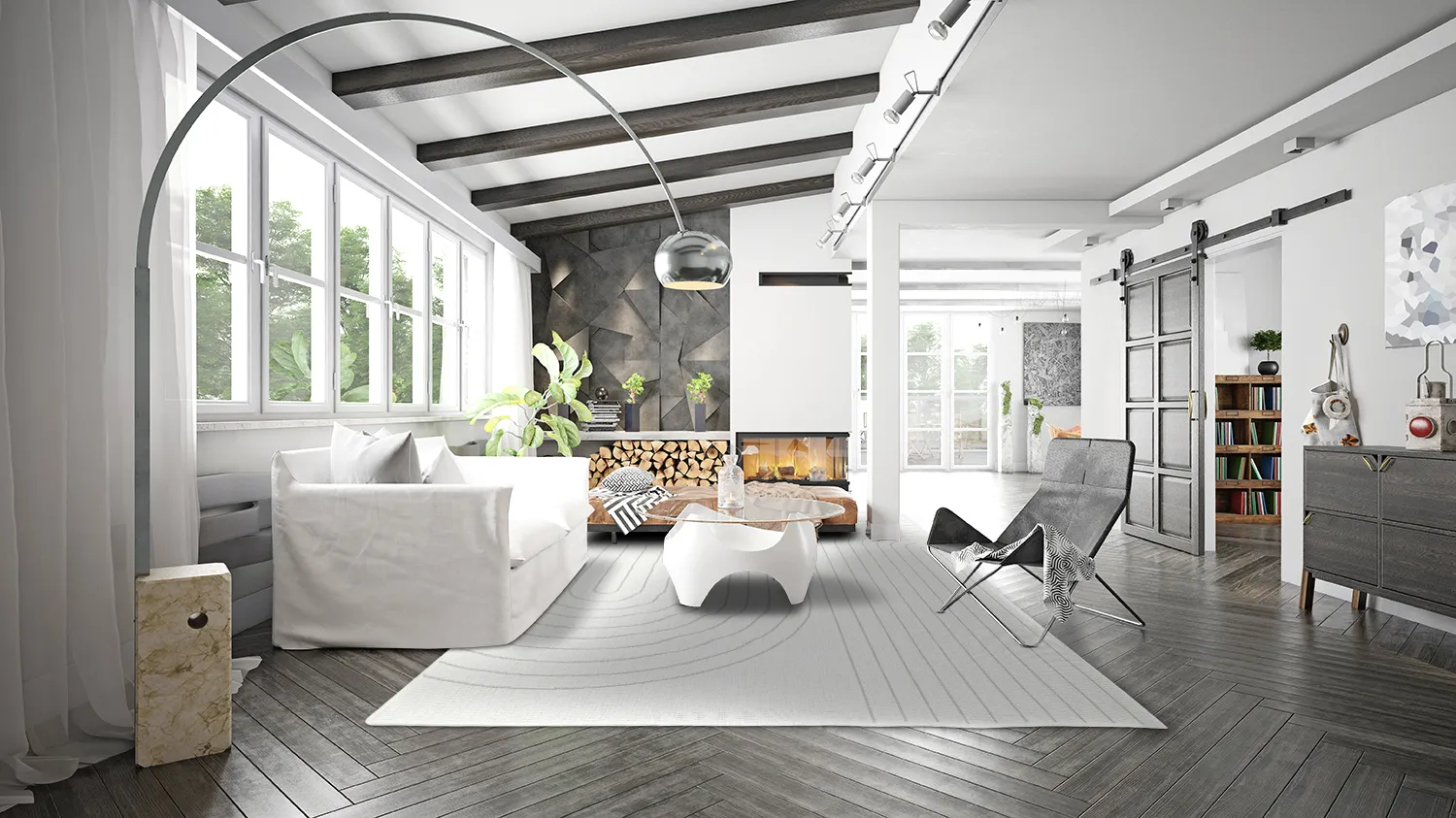 Tapete para interior e exterior - Gordo (cinza)