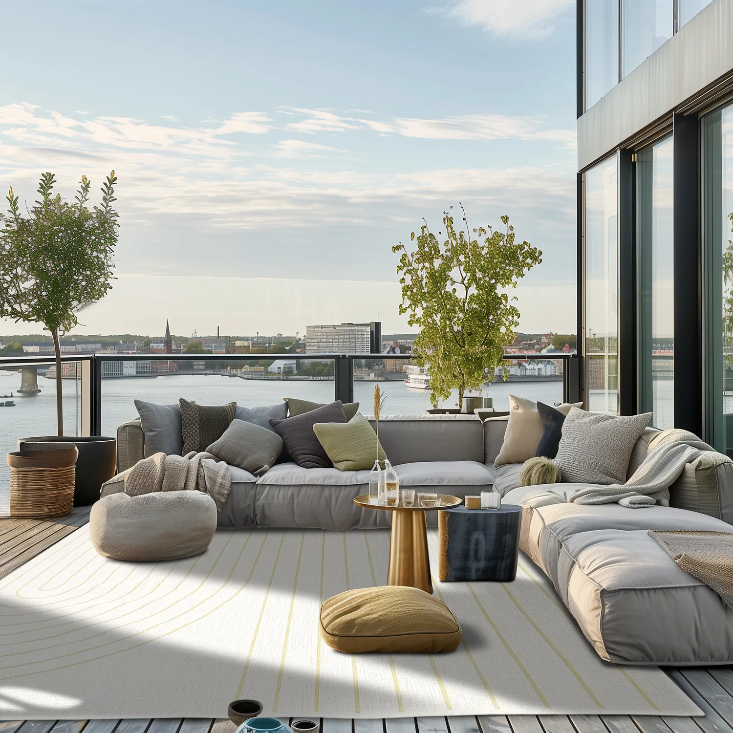 Tapete para interior e exterior - Gordo (amarelo)