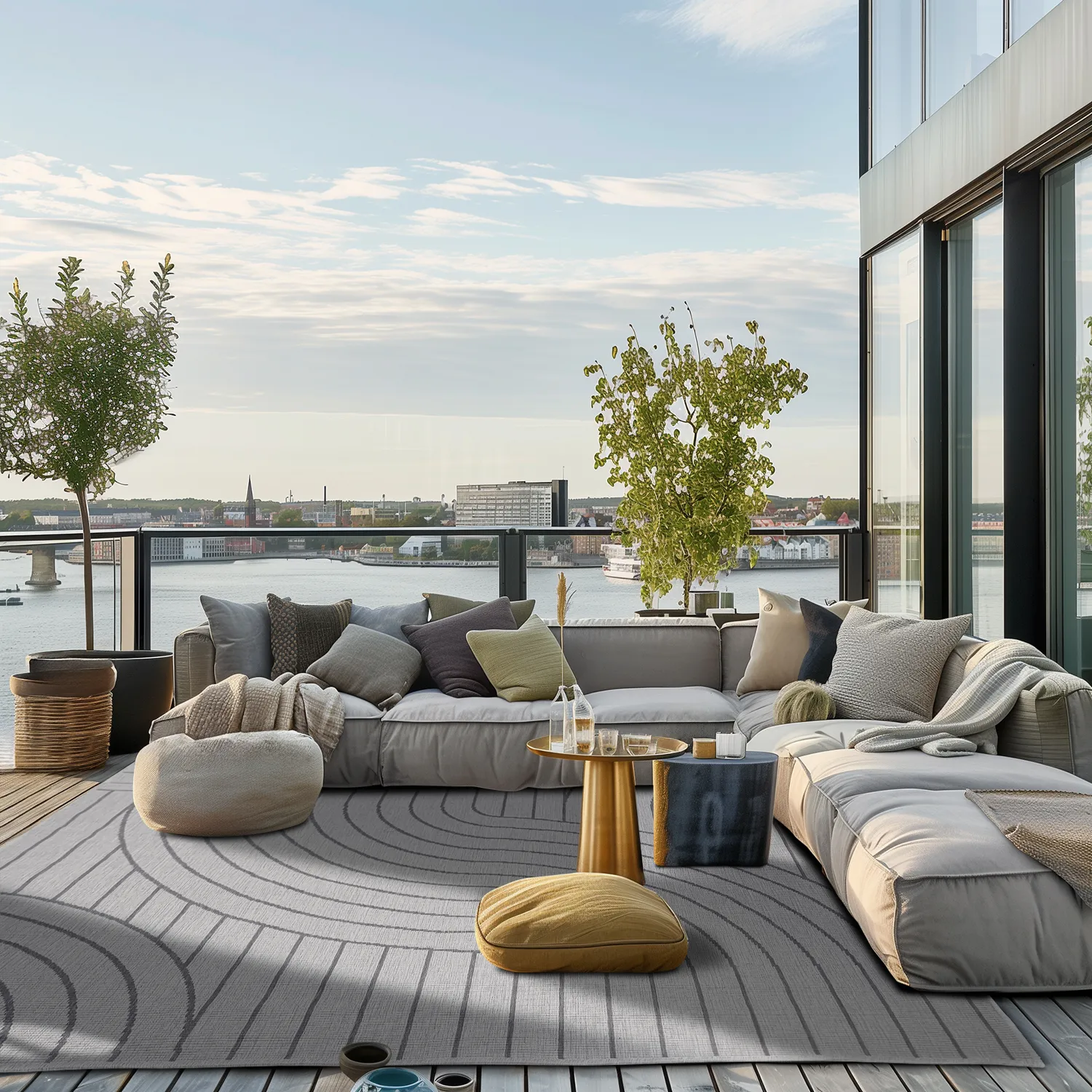 Tapete para interior e exterior - Maynard (preto)