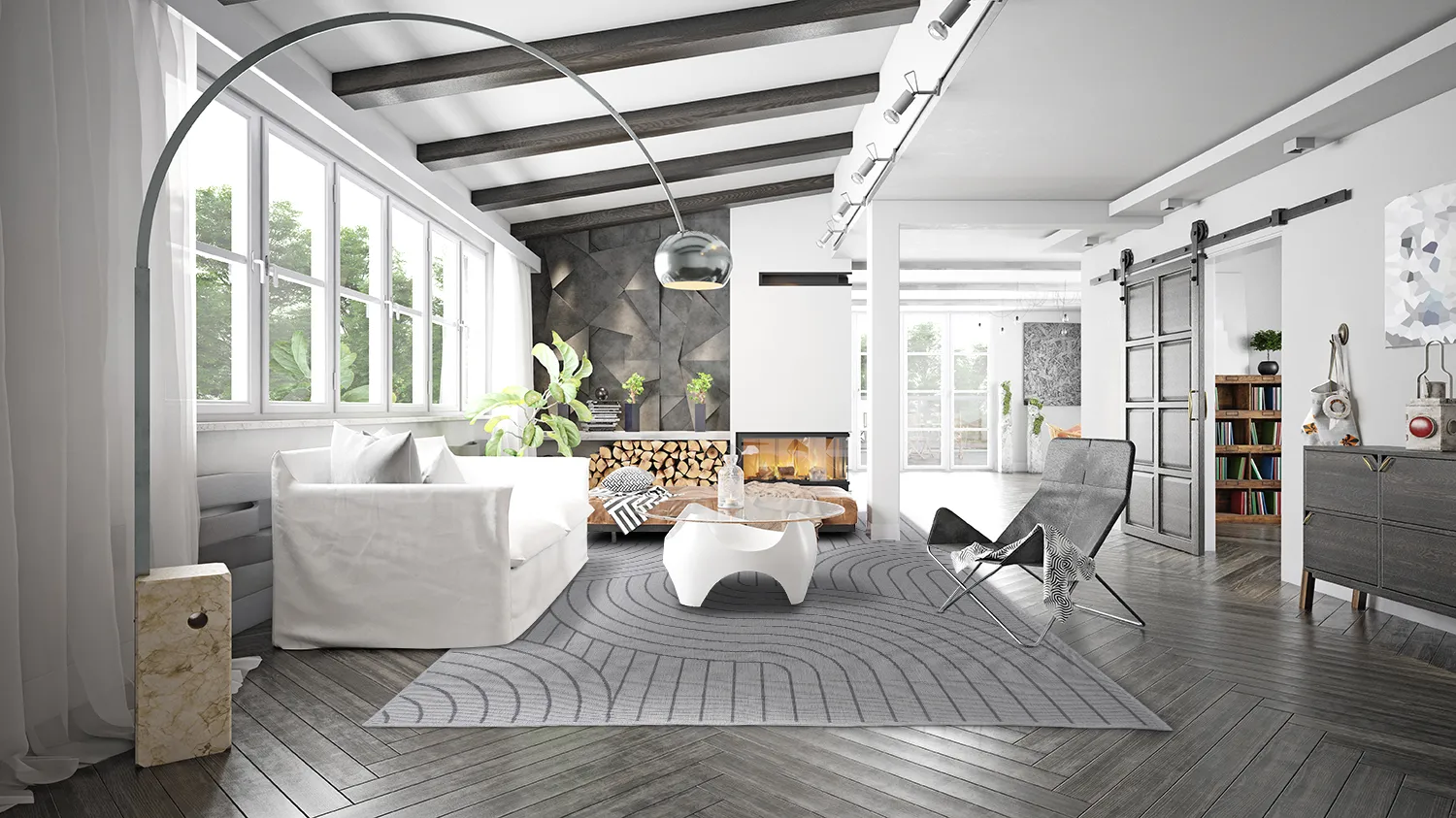 Tapete para interior e exterior - Maynard (preto)