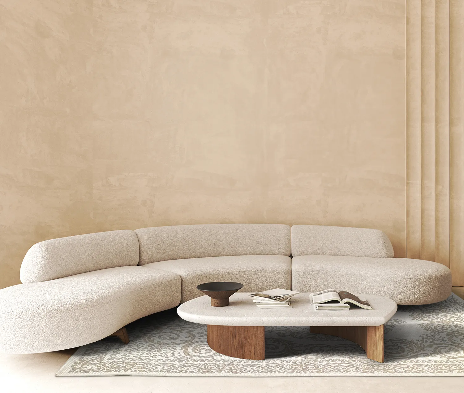 Tapete para interior e exterior - Sylvaine (bege)