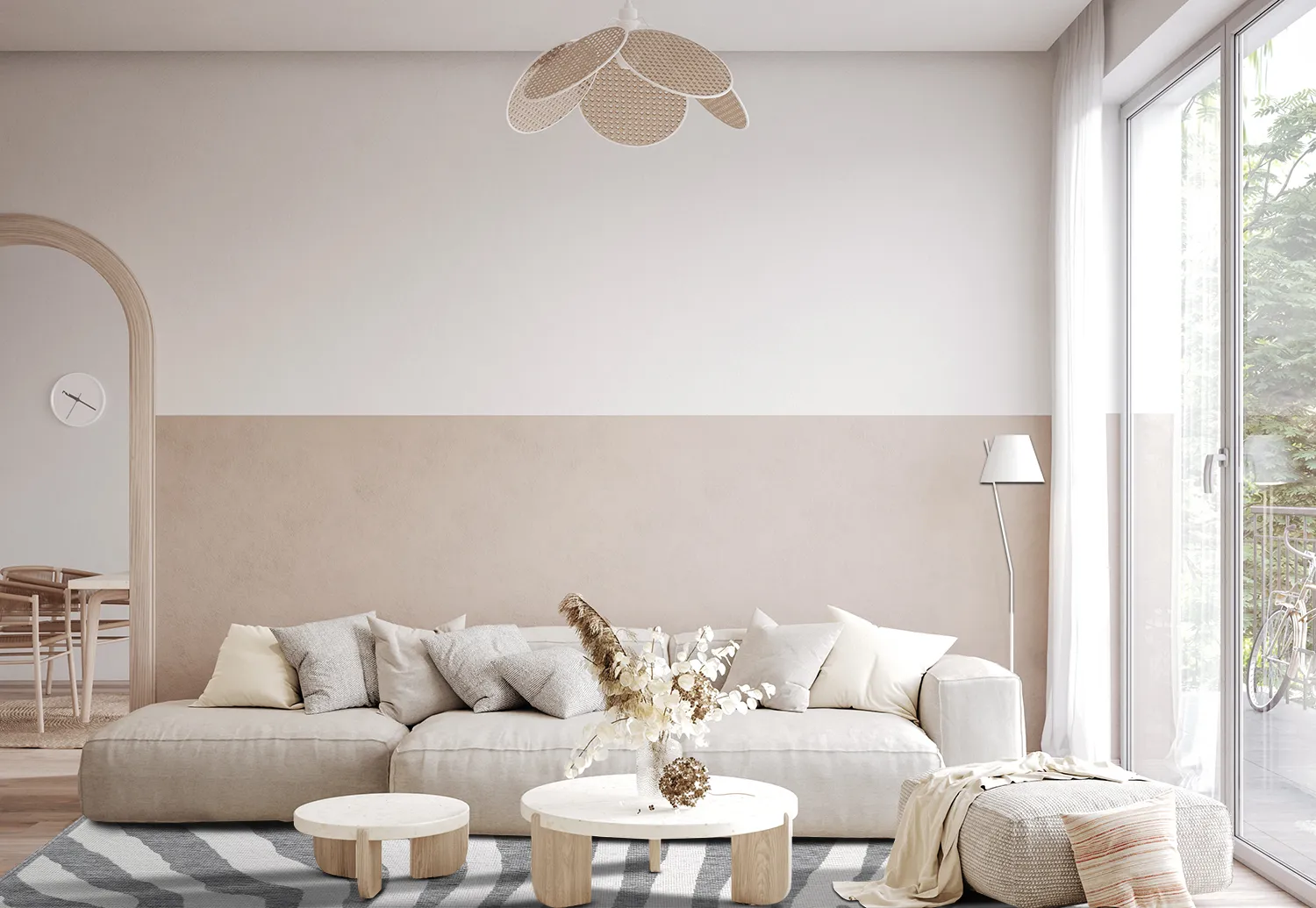 Tapete para interior e exterior - Winona (cinza)