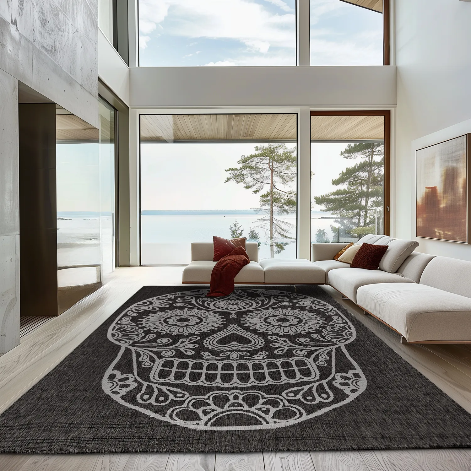 Tapete para interior e exterior - Raylan (preto)