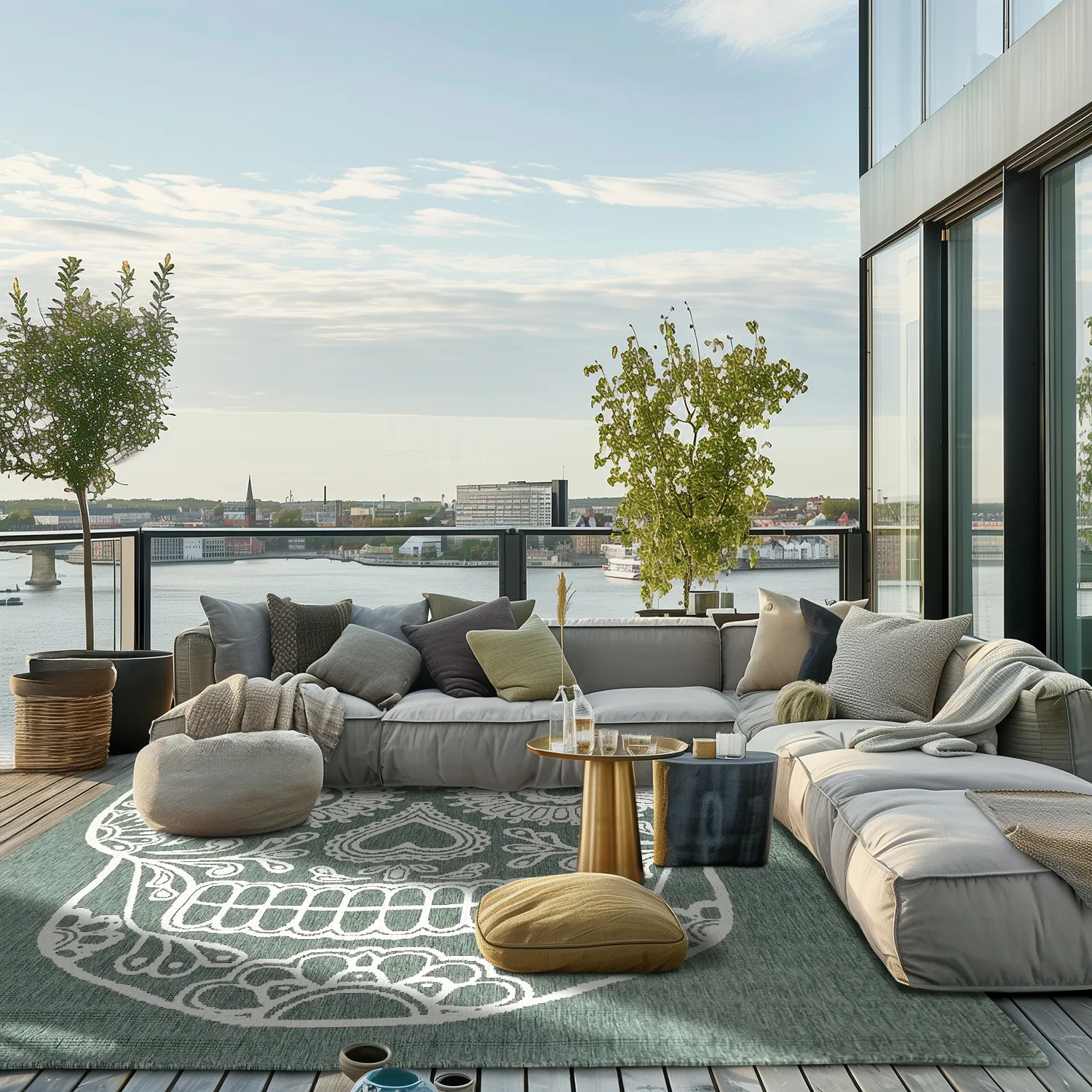 Tapete para interior e exterior - Raylan (verde)