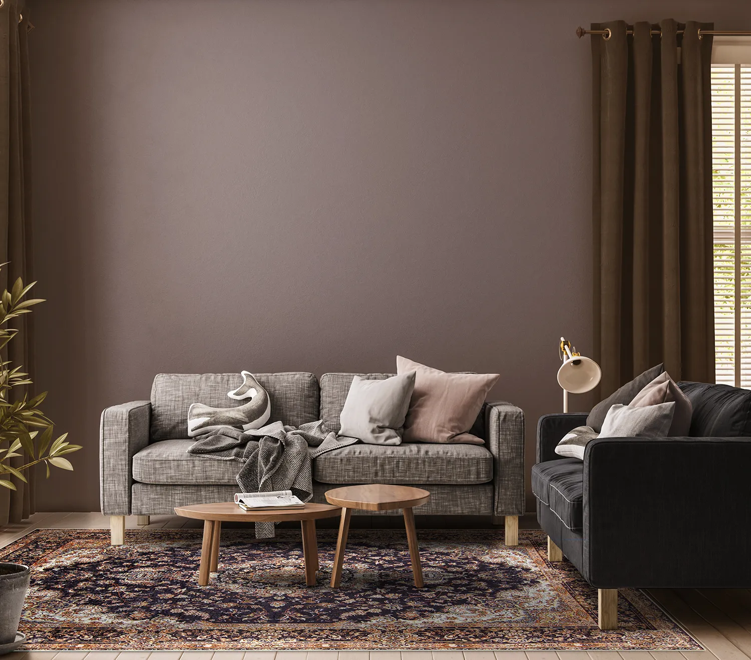 Tapete Wilton - Vakifli (preto/multicolorido)