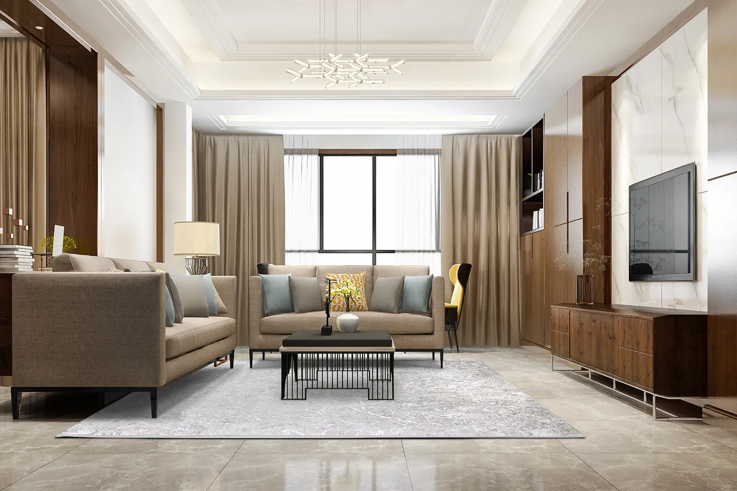 Tapete Wilton - Zaria (cinza claro/prata)