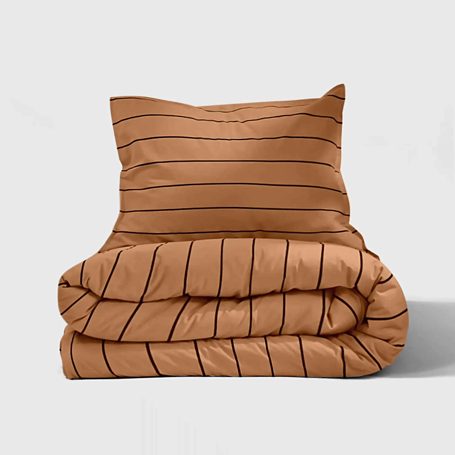 Conjunto de capa de edredão - Isadora (castanho)