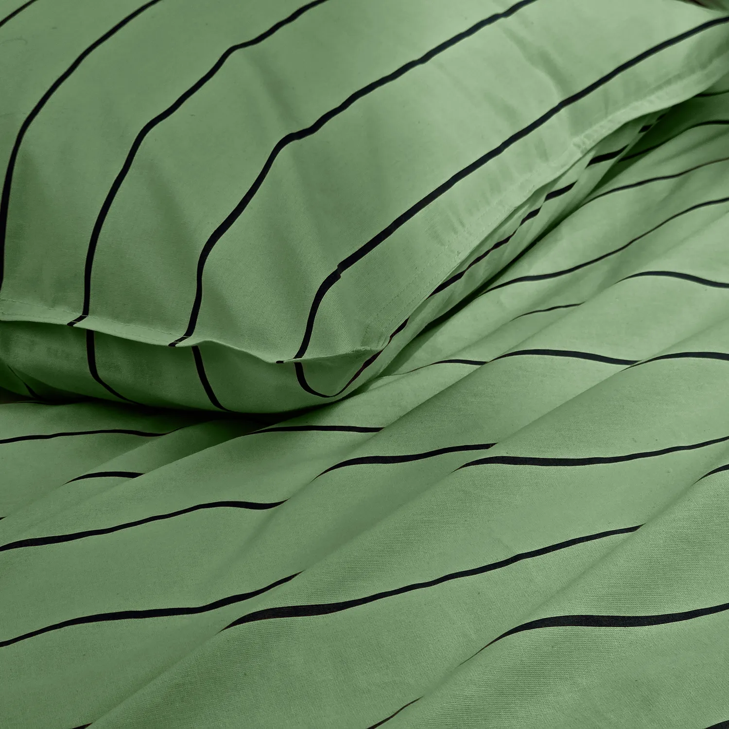 Conjunto de capa de edredão - Isadora (verde)