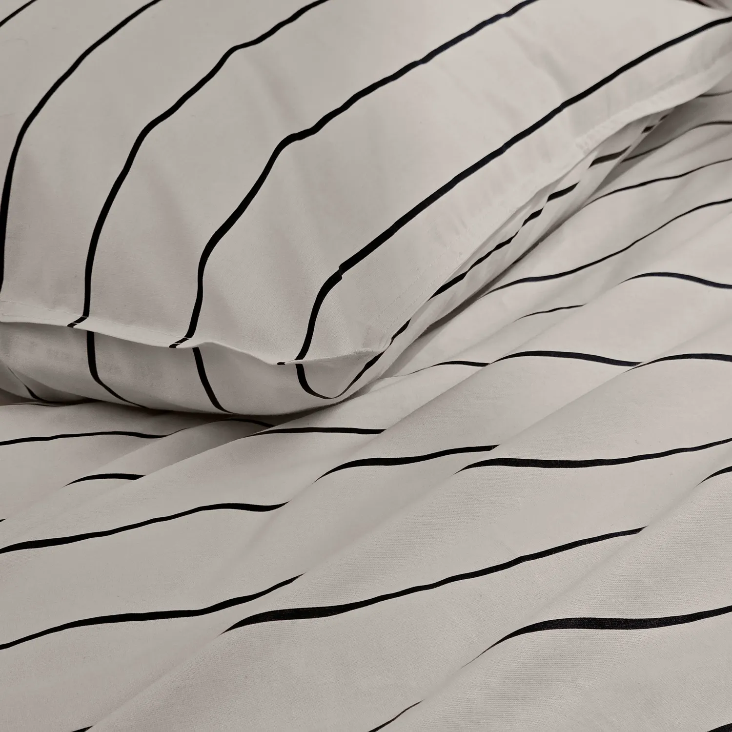 Conjunto de capa de edredão - Isadora (cinzento)