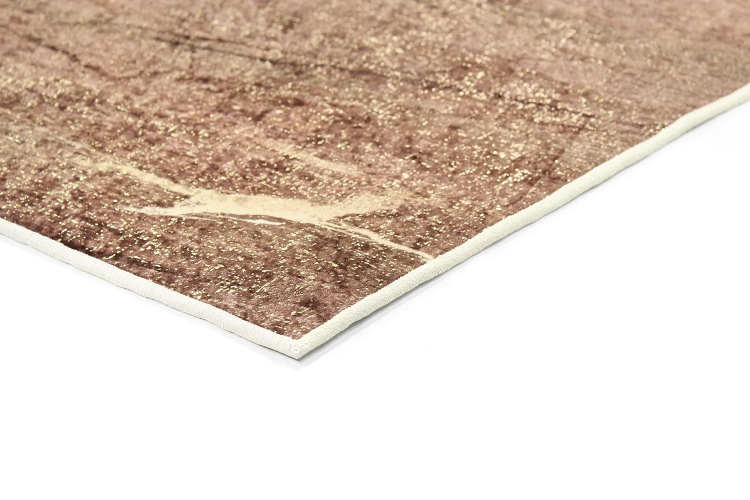 Tapete Wilton - Nara (marrom/dourado)