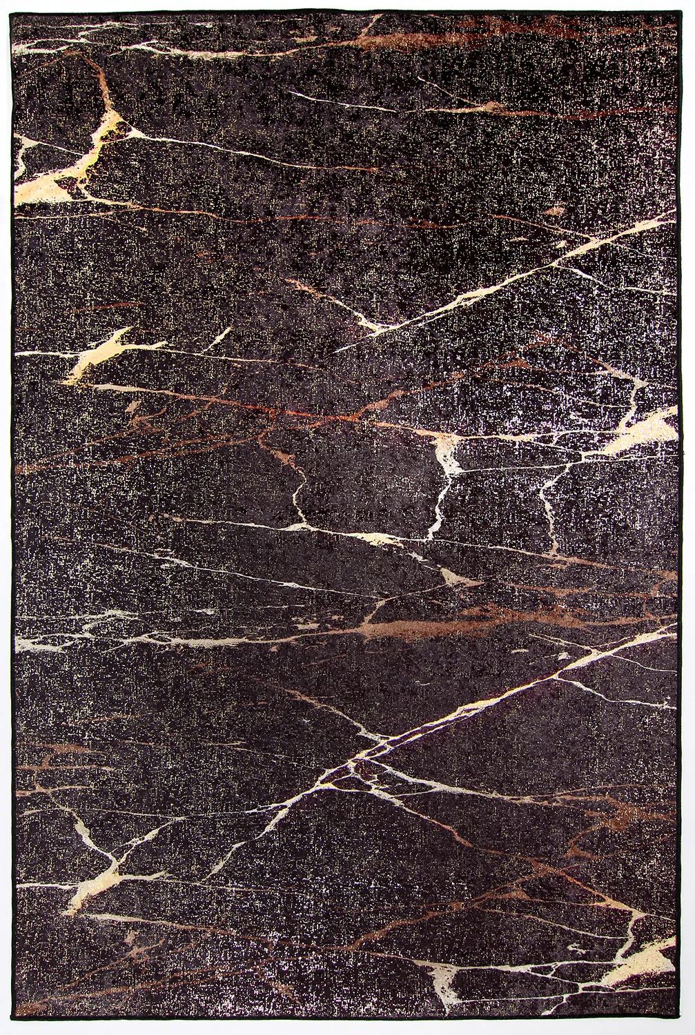 Tapete Wilton - Nara (preto/dourado)